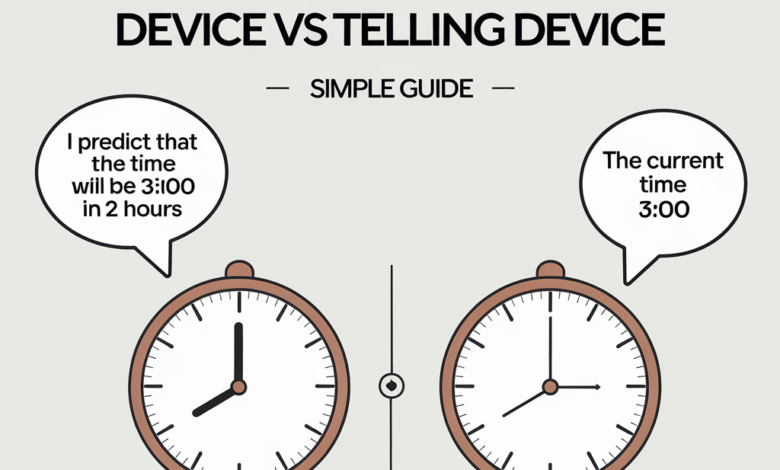 prediction device vs telling device