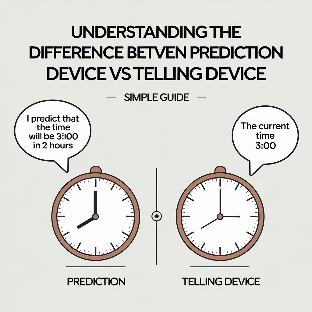 prediction device vs telling device